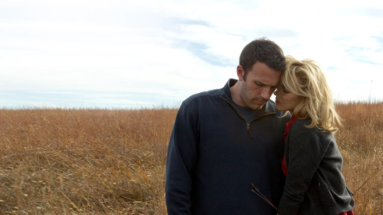 Neil and Jane in a field in To the Wonder