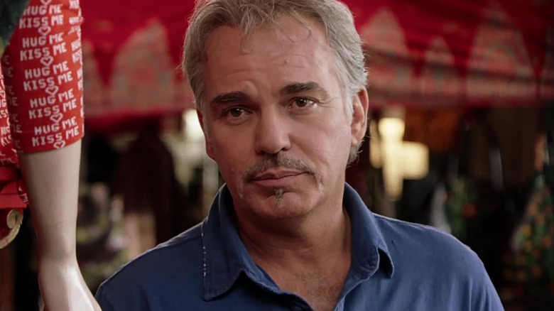 Billy Bob Thornton as Morris Buttermaker looking unamused in Bad News Bears