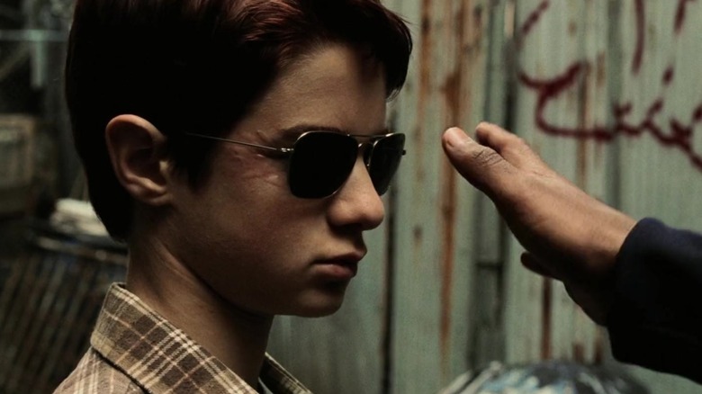 A young Matt Murdock about to be slapped in Daredevil