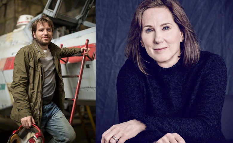 Gareth Edwards and Kathleen Kennedy