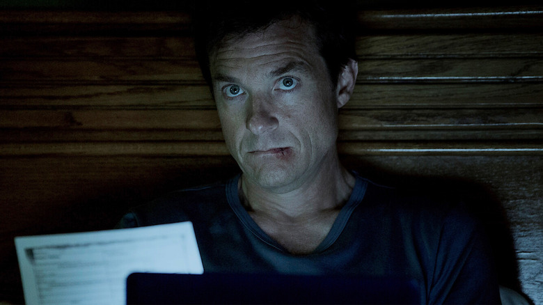 Jason Bateman with a bloody lip on Ozark