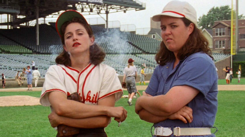 Madonna and Rose O'Donnell in A League of Their Own