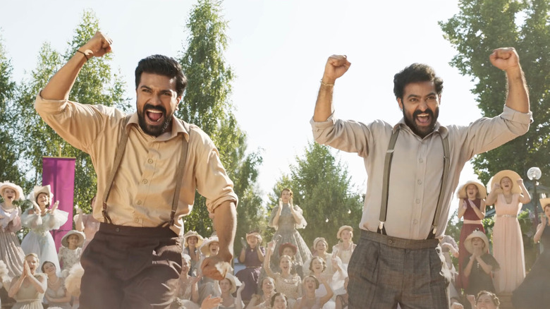 Ram Charan and N.T. Rama Rao Jr. in RRR