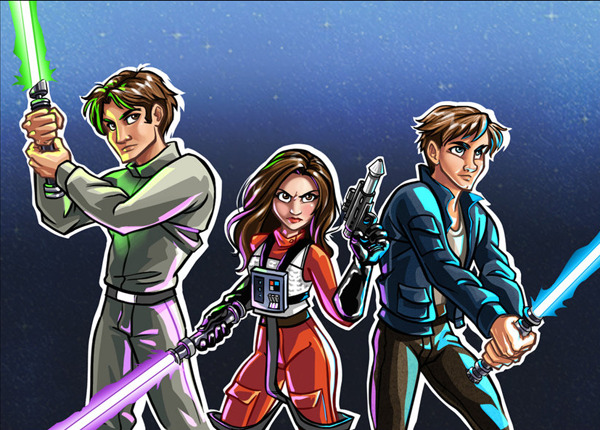 Star Wars Episode VII fanart - Solo Triplets