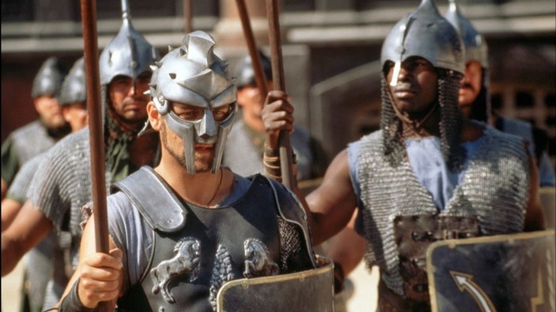 Russell Crowe as Maximus in "Gladiator"