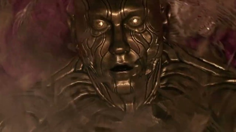 Brass Body turns to golden brass in "The Man with the Iron Fists"