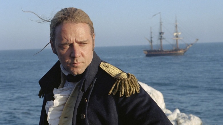 Russell Crowe has the helm as Captain Jack Aubrey in Master and Commander: The Far Side of the World