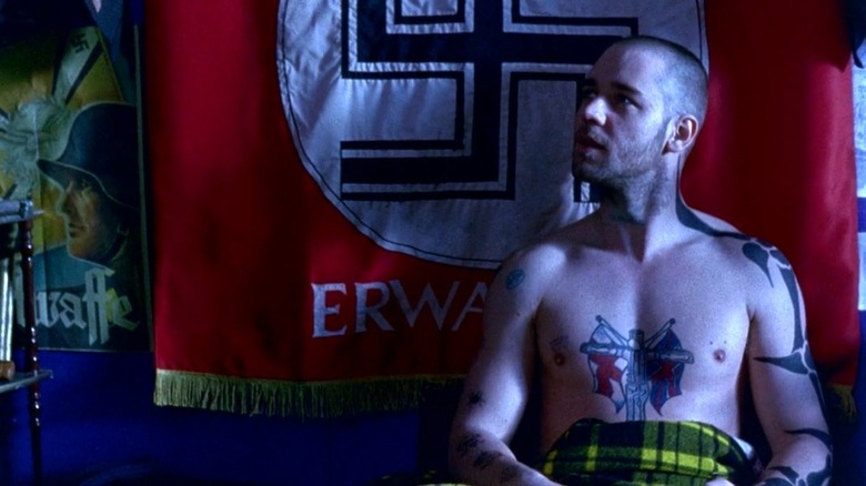 Russell Crowe shirtless in Romper Stomper