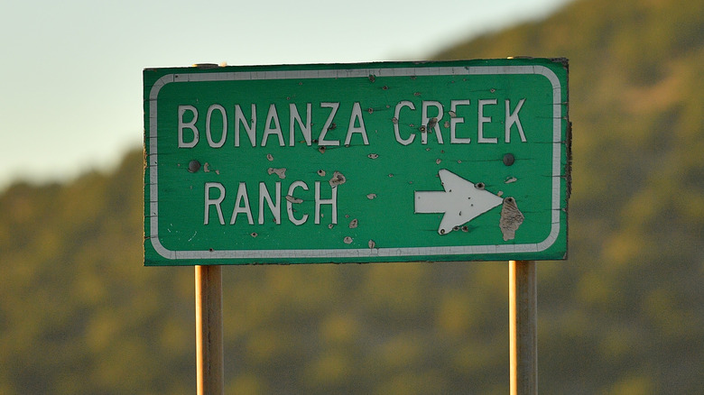 Sign for Bonanza Creek Ranch