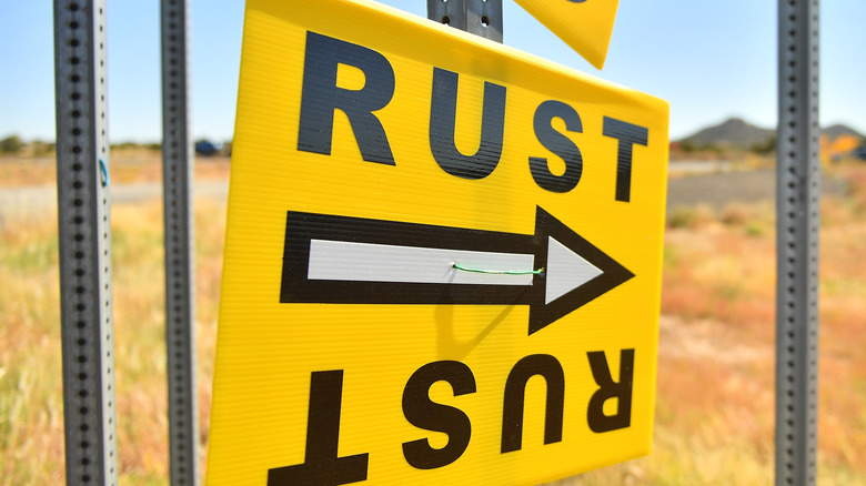 A sign for Rust