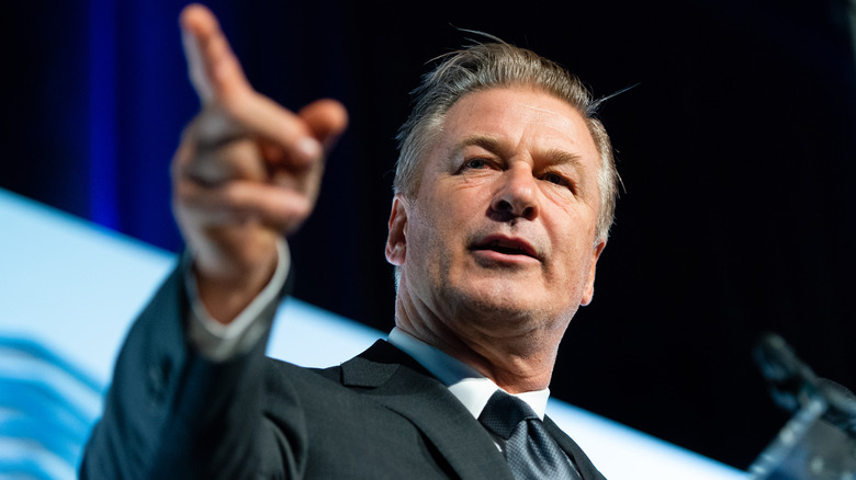 Alec Baldwin pointing