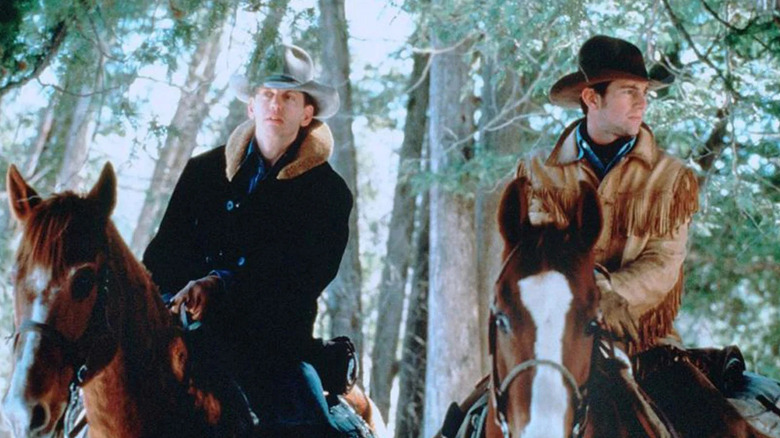 Hobston and Panhandle on horseback in Nothing Too Good for a Cowboy