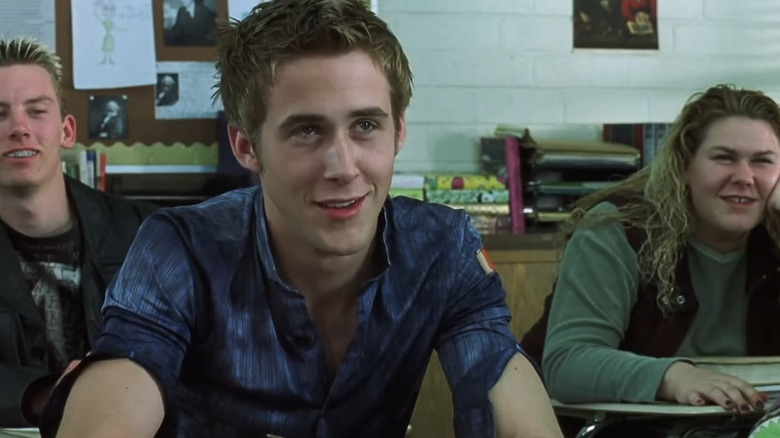 Richard, smiling in class, in Murder By Numbers