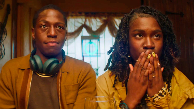David Jonsson as Dom and Vivian Oparah as Yas in Rye Lane