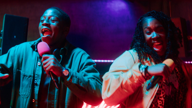 David Jonsson as Dom and VIvian Oparah as Yas in Rye Lane
