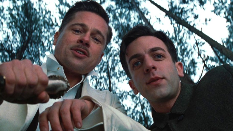 Inglourious Basterds Brad Pitt and B.J. Novak