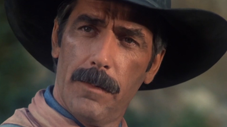 Sam Elliott's Chance McKenzie is seen in closeup in The Yellow Rose