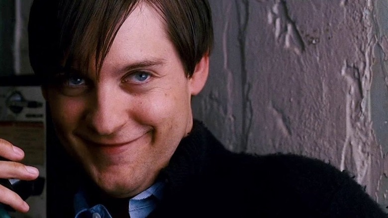 Tobey Maguire as symbiote Peter Parker in Spider-Man 3