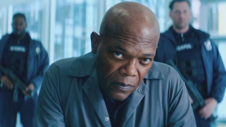 Samuel L. Jackson as Darius Kincaid in The Hitman's Bodyguard