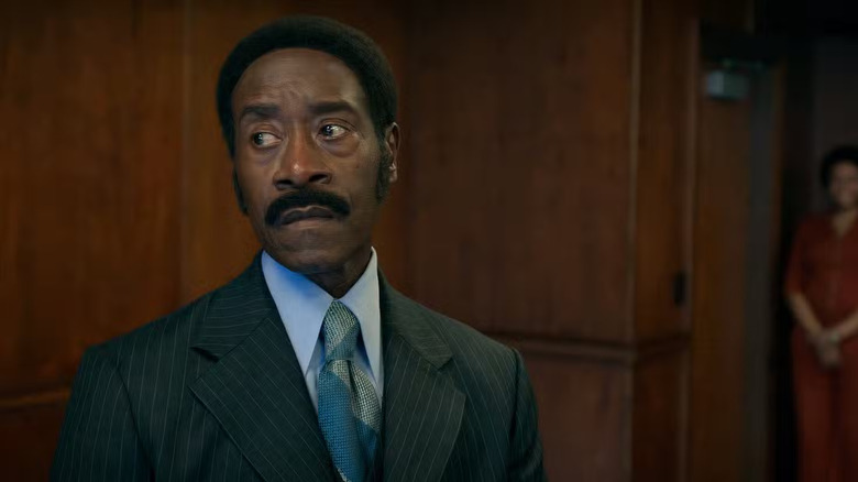 J.D. Hudson looking concerned in Fight Night: The Million Dollar Heist