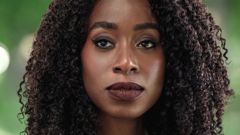 Kirby Howell-Baptiste green background