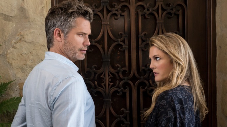 Joel and Sheila looking at each other