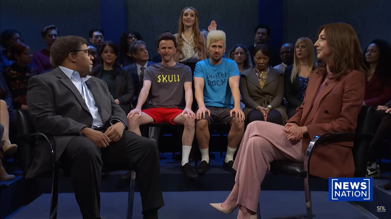 SNL, Beavis and Butt-Head in the audience together