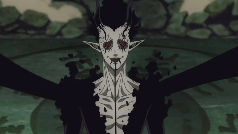 Zagred stands in front of a stone circle in Black Clover
