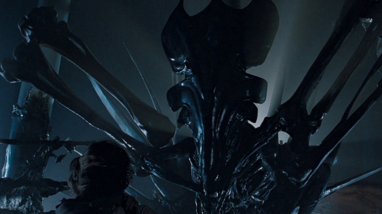The alien queen xenomorph from Aliens