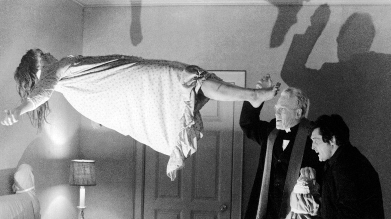 The Exorcist Regan floating