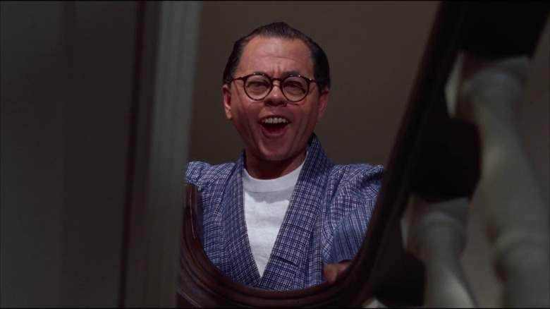 Mickey Rooney as Mr. Yunioshi shouting in Breakfast at Tiffany's (1961)