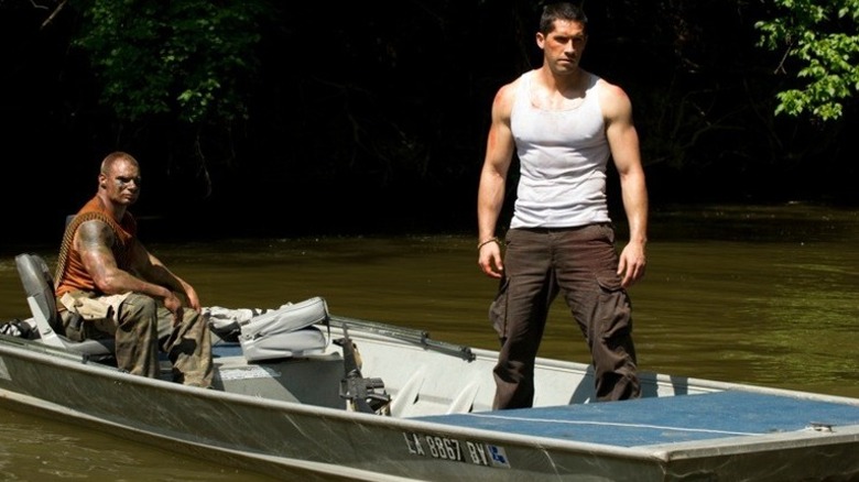 Scott Adkins preparing to fight