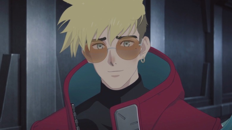Close-up of Vash the Stampede in Trigun Stampede