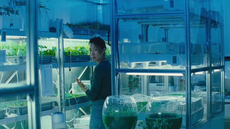 Corazon in the hydroponics bay on the Icarus II in Sunshine