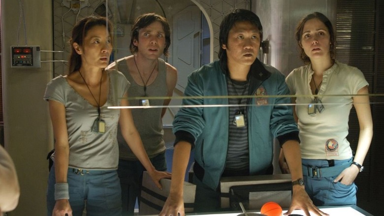 Corazon, Capa, Trey, and Cassie on the Icarus II in Sunshine