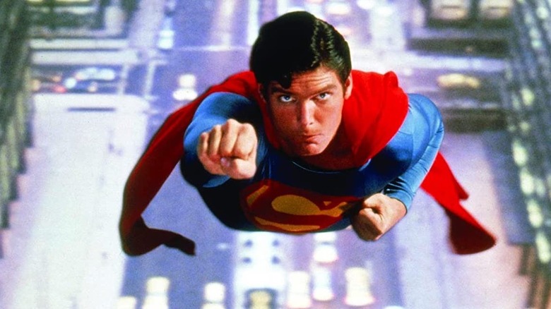 Superman flying