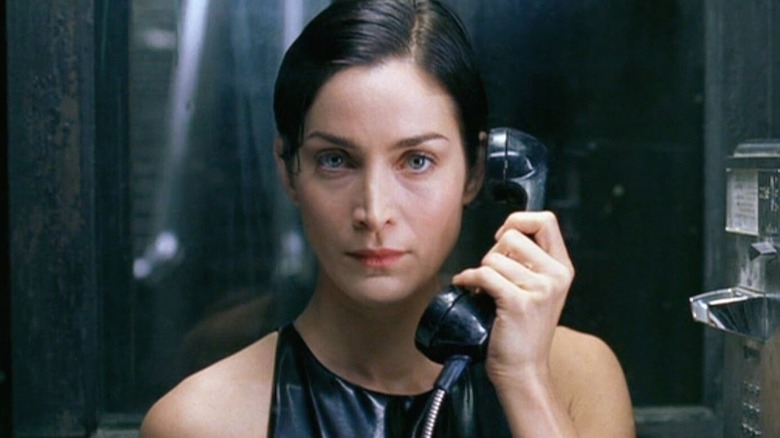 Trinity on phone