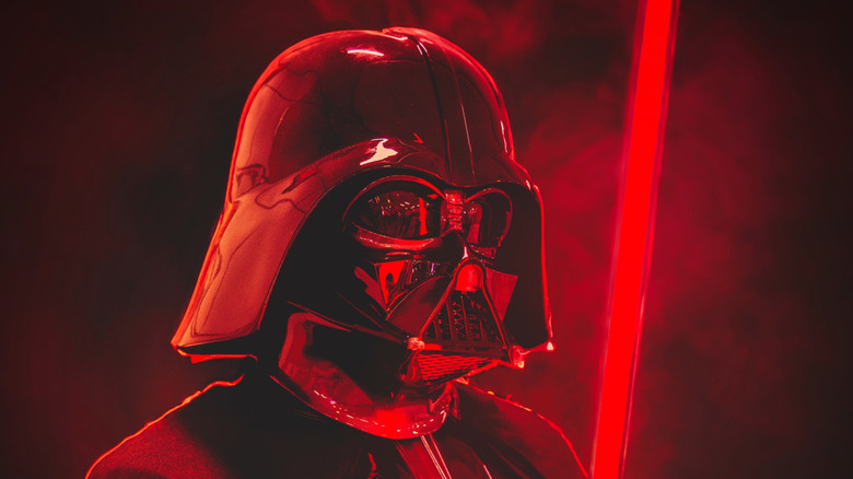 Darth Vader with red lightsaber