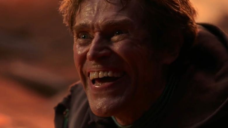 Willem Dafoe laughing