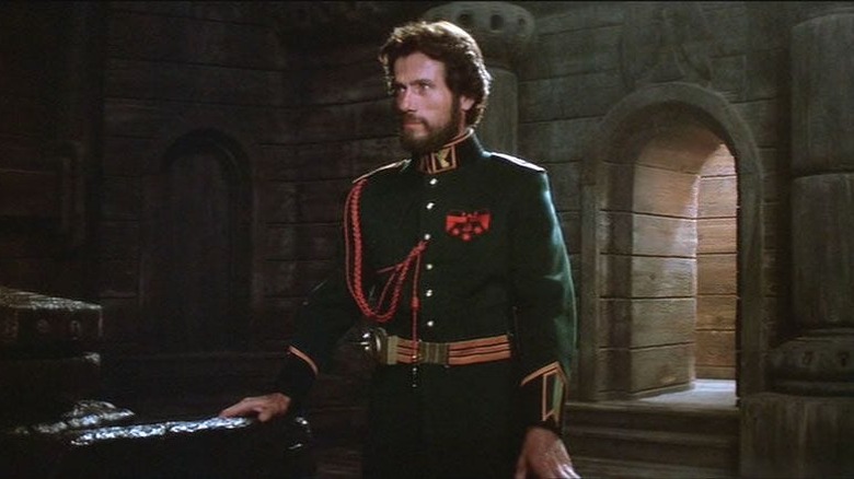 Jürgen Prochnow glaring