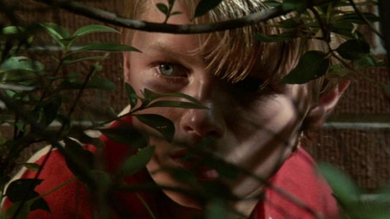 Holter Graham avoids bloody lawnmower