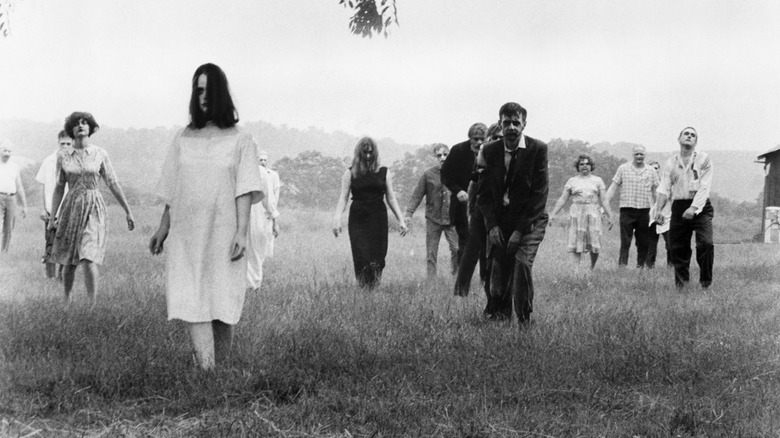 Zombies in a field