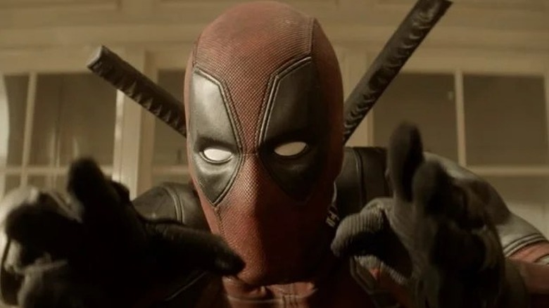 Deadpool kneeling