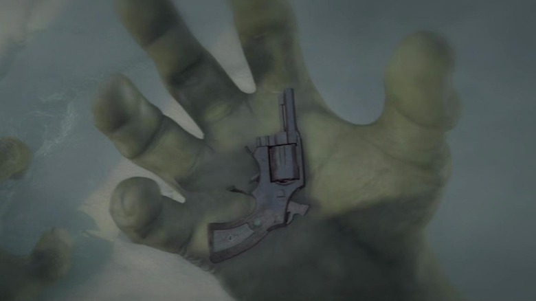 Hulk holds gun
