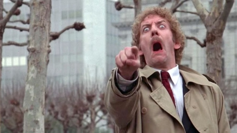 Donald Sutherland pointing