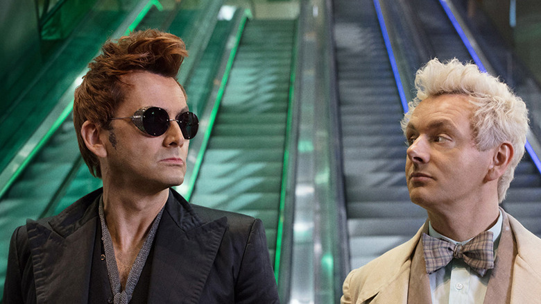 Crowley and Aziraphale head back to Earth.