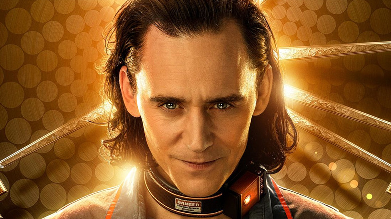 Loki wears TVA collar