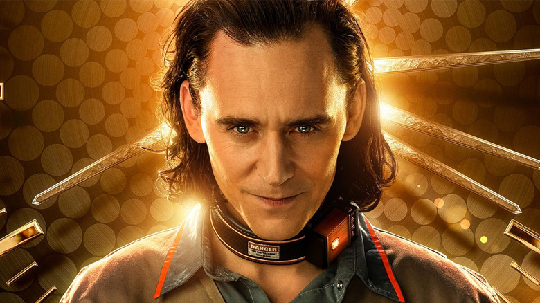 Loki wears TVA collar