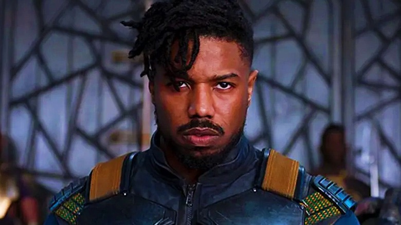 Killmonger in the throne room