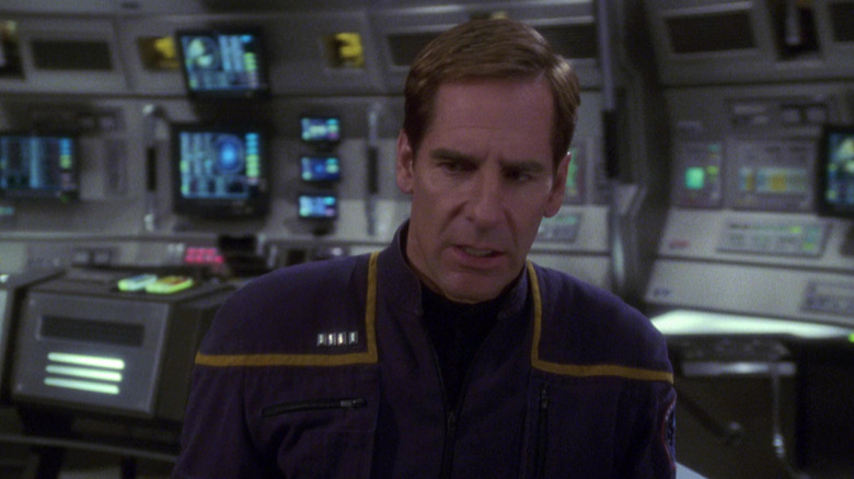 Captain Archer on the bridge of the Enterprise in Star Trek: Enterprise